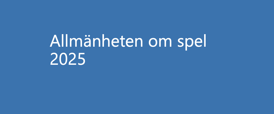 Svenskarnas spelvanor 2025